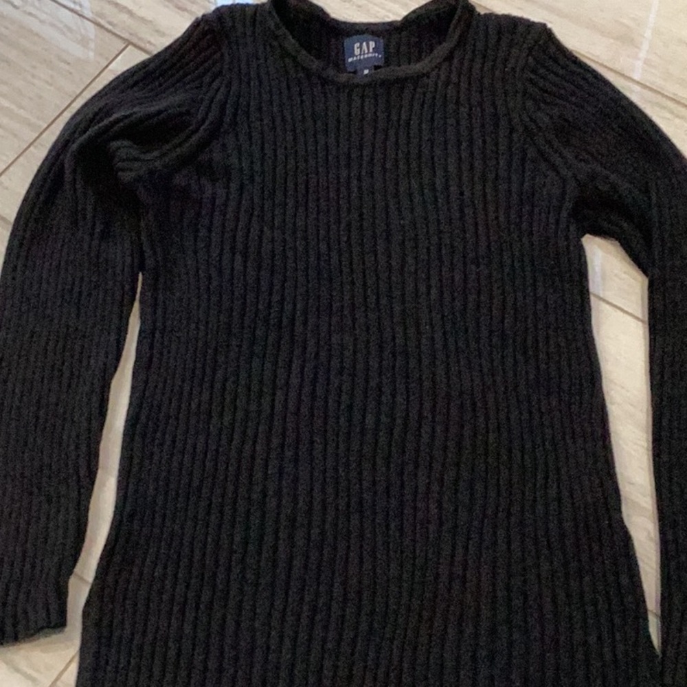 GAP Black Ribbed Sweat Set